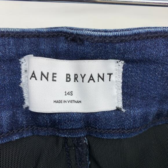 Lane Bryant Tighter Tummy Fit High-Rise Straight Jean Womens Sz 14 Short Denim - Picture 5 of 6